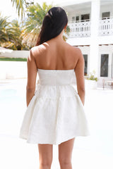 Silhouette Of Dreams Strapless Mini Dress White