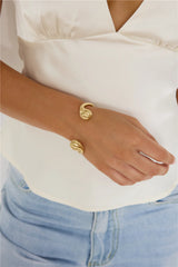 Modern Girl Cuff Bracelet Gold