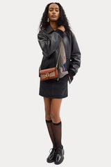 Coach Logolu Deri Omuz Çantası