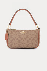 Coach Logolu Deri Omuz Çantası