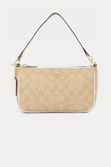 Coach Logolu Deri Omuz Çantası