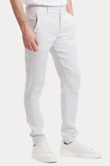 Transit Regular Fit Yandan Cepli Keten Pantolon