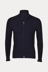 Gran Sasso Dik Yaka Su Geçirmez Örgü Yün Triko Ceket