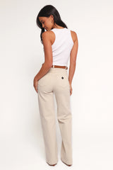 Abrand 94 High Wide Jeans - Bone