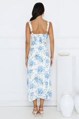 Luxe Dreamscape Midi Dress Blue