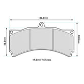 KSPORT 6 PISTONS 330/356mm PBS Front Brake Pads