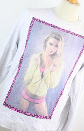 Cedarwood State Grey Graphic Cotton Blend Mens Sweatshirt Size L