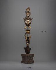 Elegant Tibetan Phurba | Ritualistic Tool for Spiritual Practice