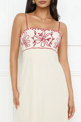 Daylight Dreamer Midi Dress Cream