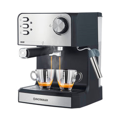 DICTROLUX - Macchina da caffè Brigitte Espresso 2 in 1 850 Watt - Compatibile con caffè macinato e cialde