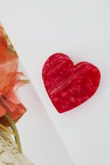 Candy Love Hair Clip Large Red