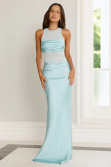 Captivating Smile Maxi Dress Aqua
