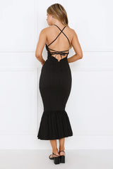 Prestigious Events Midi Dress Black