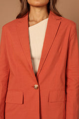 Manhattan Blazer - Rust