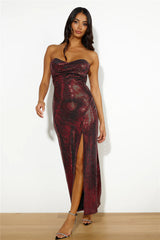 Disco Feeling Maxi Dress Red