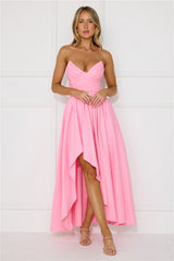 Wise Tales Strapless Maxi Dress Light Pink