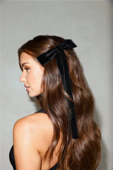 Extravagant Bow Hair Clip Black