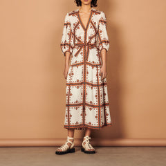 Robe longue imprimé bandana