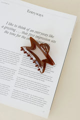 Spotlight Star Claw Clip Brown
