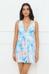 Dreamy Dusk Mini Dress Blue