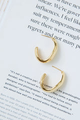 18k Gold Plated Silhouette Earrings Gold