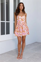 Sale-Dress Dreaming In Color Mini Dress Print