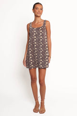 Abbott Mini Dress - Brown Floral