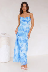 Siren Waters Maxi Dress Blue
