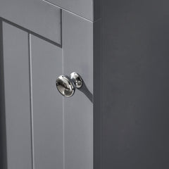 SoBuy Toiletpapirholder Toilet opbevaring Stativ Badeværelsesskab BZR106-DG