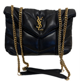 Ysl borsa Puffer Toy in pelle di agnello