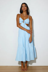 Loving Her Style Maxi Dress Blue