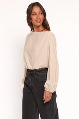 Zara Long Sleeve Top - Stone