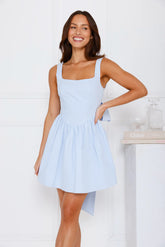 Daydreaming In Paris Mini Dress Blue