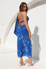 Mysterious Lover Maxi Dress Blue