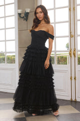 Princess Of Dreams Tulle Maxi Dress Black