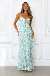 Celestial Daydreams Maxi Dress Green