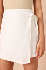 Roxy Faux Wrap Skort - Ivory