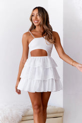 SUR BELLE Teacup Of Dreams Mini Dress White
