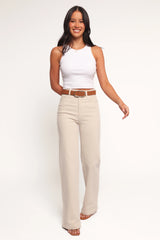 Abrand 94 High Wide Jeans - Bone