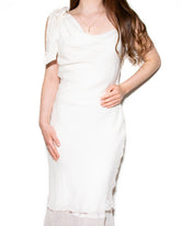 Biała jedwabna sukienka 1.2.3 Paris - S