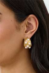 18k Gold Plated Cleo Earrings Gold