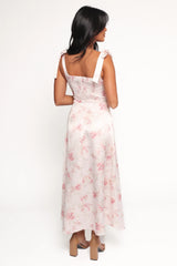 Zane Midi Dress - Pink Floral