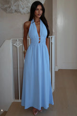 Arien Maxi Dress - Blue