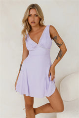 Dream Clouds Mini Dress Lilac