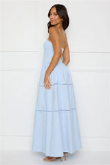Chic At Sunset Maxi Dress Blue