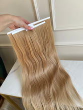 WĆosy Naturalne doczepiane sĆowiaĆskie 65 cm 107 g Bio taĆma SĆoneczny Blond