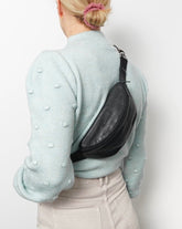 Hipbag HENNES UNIQUE Leder Schwarz S