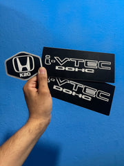 i-Vtech DOHC K20 Suzuki Samurai Grille and A-Pillar Emblem Combo