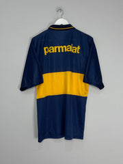 Shop 1994/95 BOCA JUNIORS HOME SHIRT (L) OLAN, classic football shirts, vintage football shirts & retro soccer jerseys at Cult Kits
