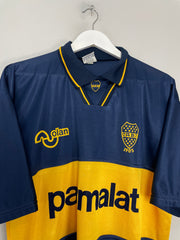 Shop 1994/95 BOCA JUNIORS HOME SHIRT (L) OLAN, classic football shirts, vintage football shirts & retro soccer jerseys at Cult Kits